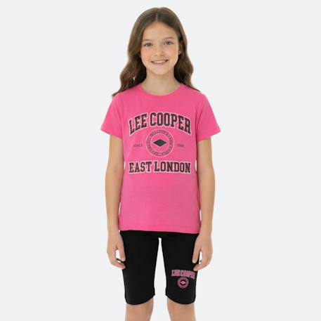 Ensemble fille t-shirt manches courtes et bermuda  - vertbaudet enfant
