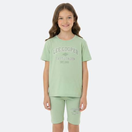 Ensemble fille t-shirt manches courtes et bermuda  - vertbaudet enfant
