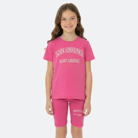 Ensemble fille t-shirt manches courtes et bermuda  - vertbaudet enfant
