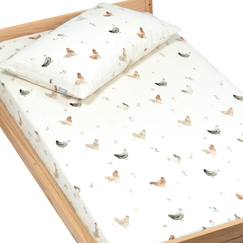 -Drap housse en satin de coton gallina