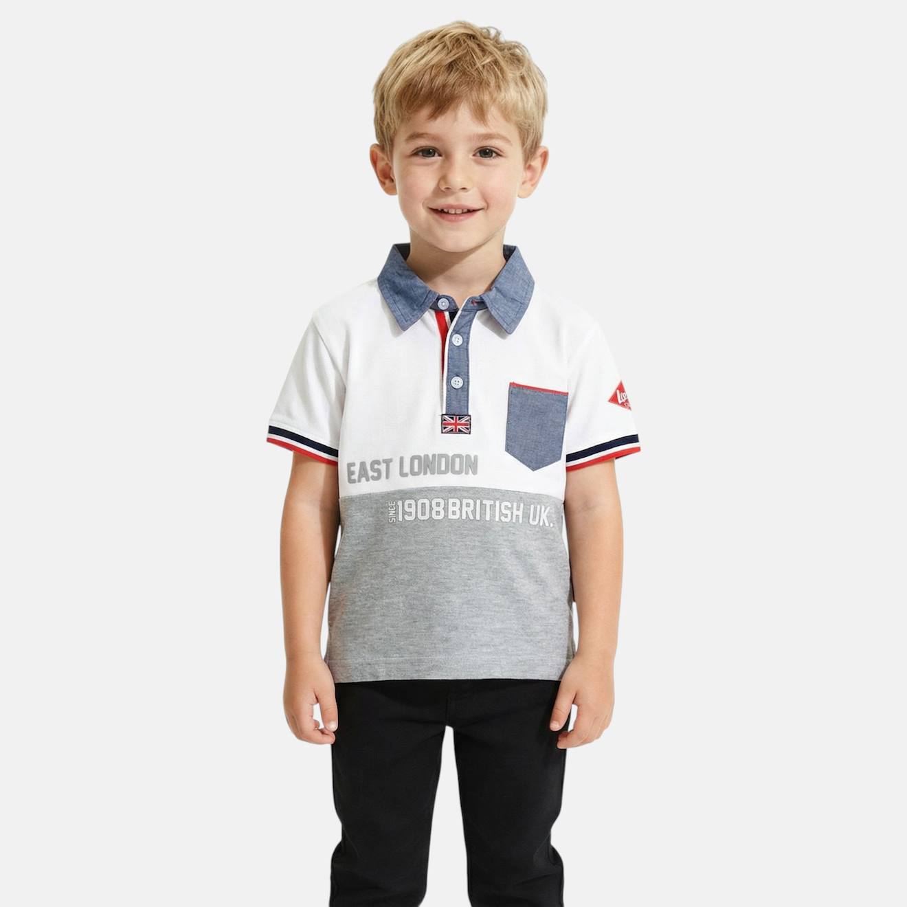 Polo Garon Manches Courtes Blanc 10 €