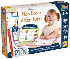 Jouet-Jeux éducatifs-Lisciani - montessori pen - super école d'écriture - motricité fine - enfant de 3 à 6 ans