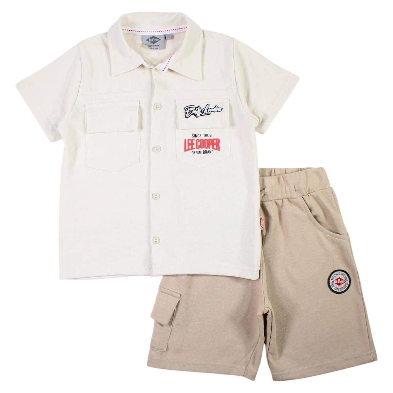 Ensemble Polo Et Short Bb Garon Imprim Beige 18 €