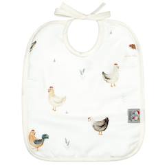 -Bavoir à nouer en coton gallina