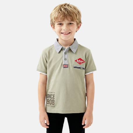 Polo avec col chemise ouverture boutonnée  - vertbaudet enfant