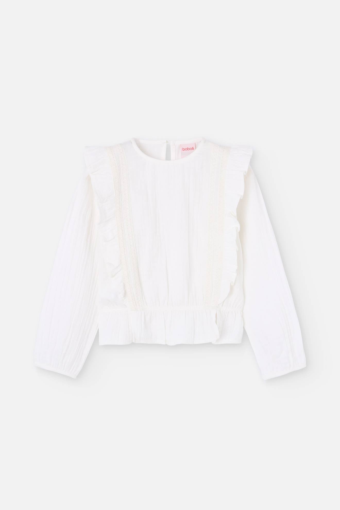 Blouse Pour Fille Blanc
