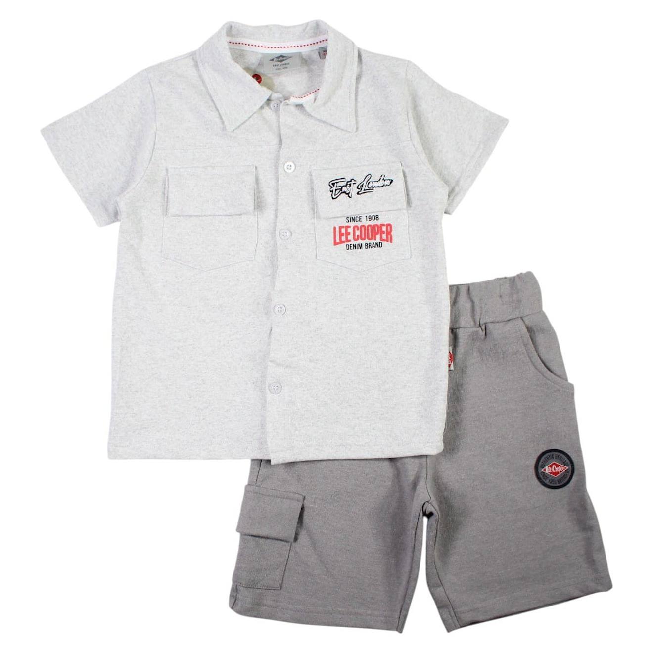 Ensemble Polo Et Short Bb Garon Imprim Gris 14 €