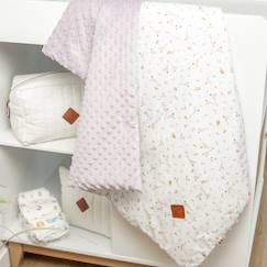 Linge de maison et décoration-Linge de lit enfant-Plaid réversible en minky sidonia