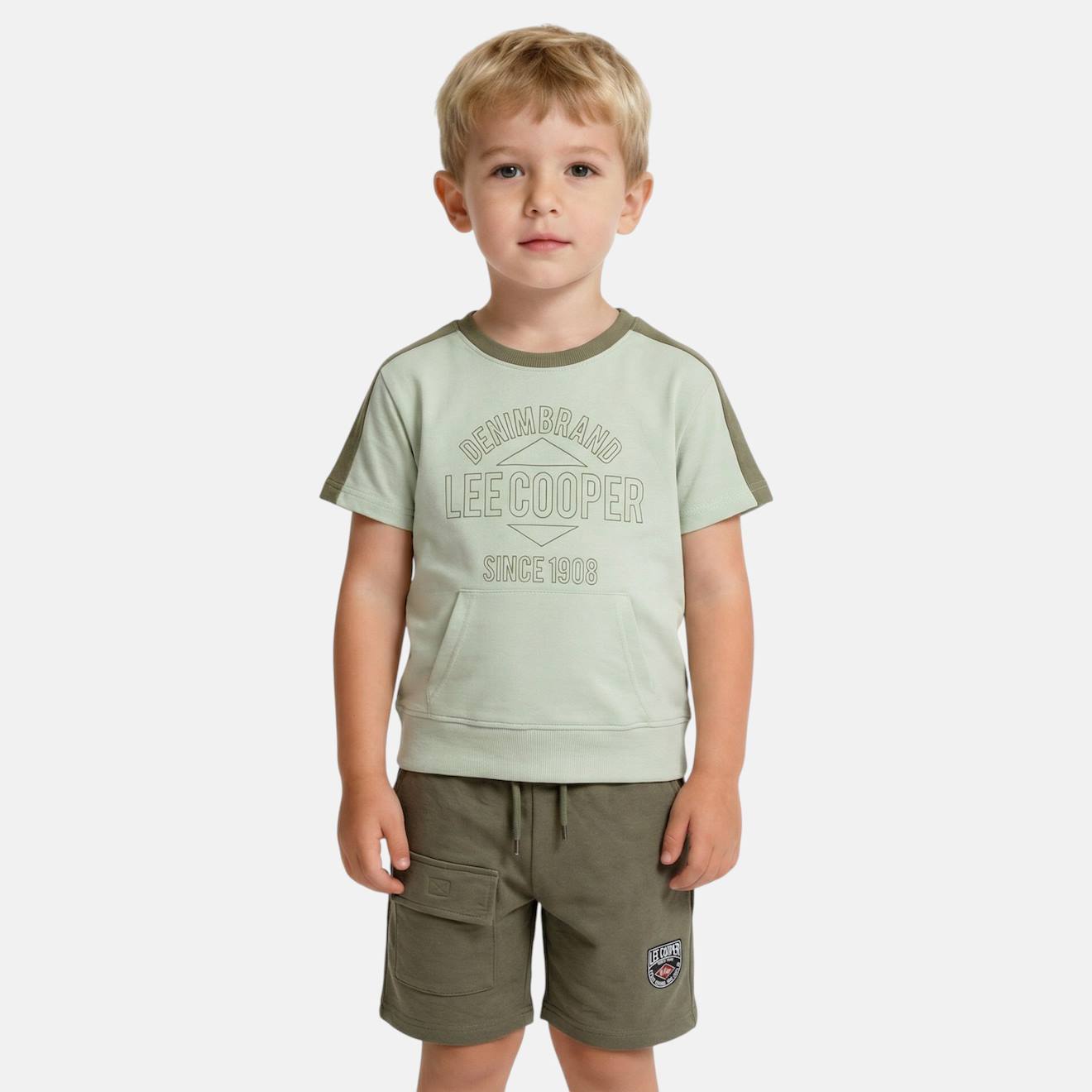 Ensemble T-shirt Manches Courtes Et Short Garon Vert 25 €