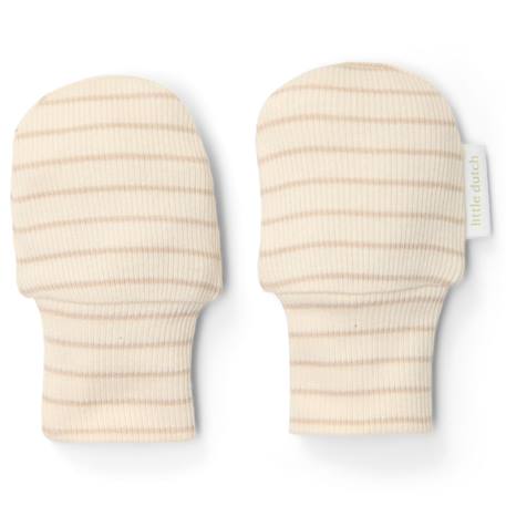 Garçon-Accessoires-Moufles anti-griffures soft beige stripe (one size)