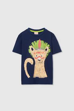 T-shirt garçon coton   lion  - vertbaudet enfant