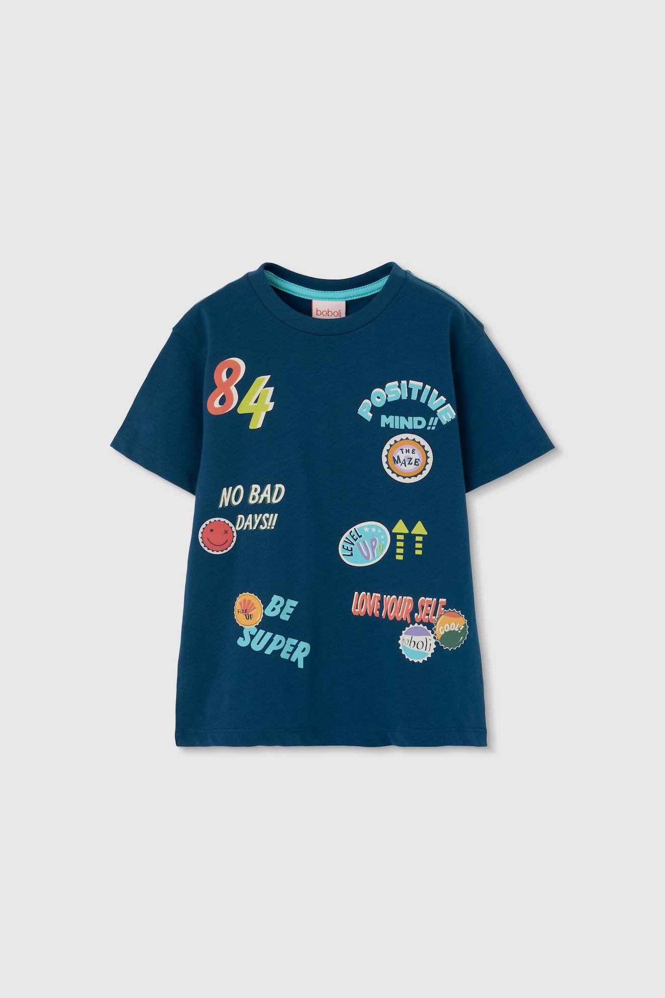 T-shirt garçon en jersey de coton vert