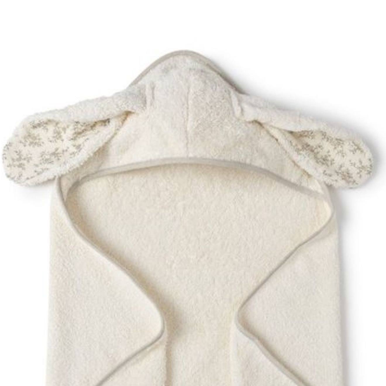 Cape De Bain Bunny Miley (75x 75 Cm) Ecru, Vert, Noir (Babyshower) - Image 1