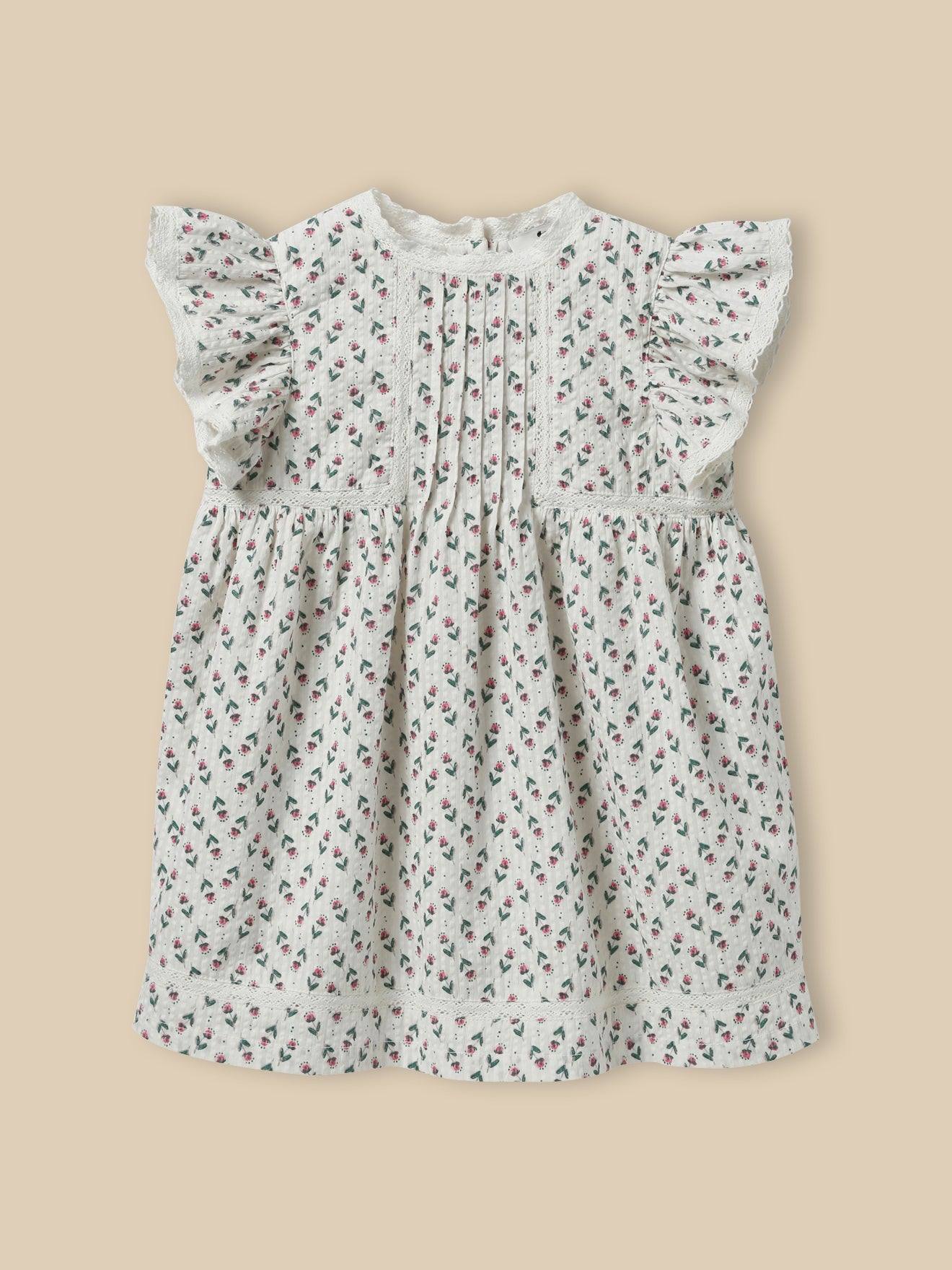 Robe en seersucker bébé imprimé puglia