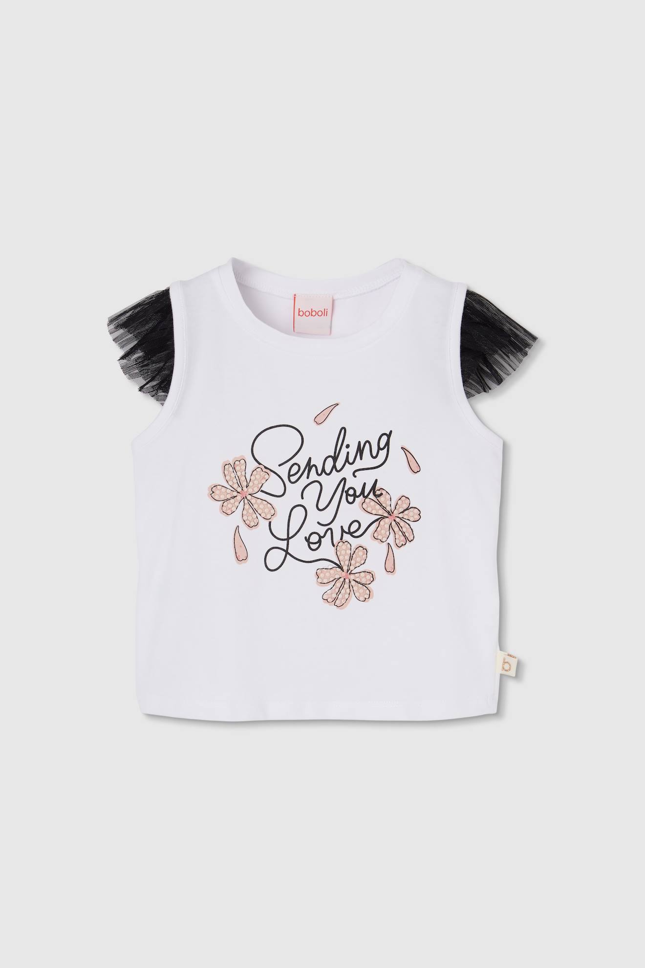 T-shirt Fille Coton Imprim Blanc 16 €