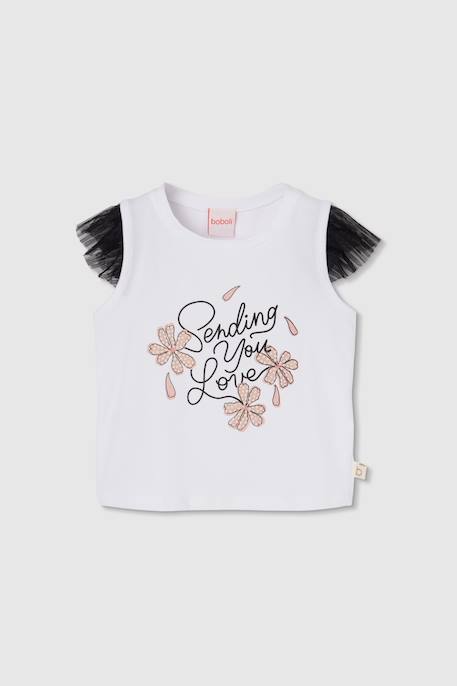 T-shirt fille coton  imprimé  - vertbaudet enfant