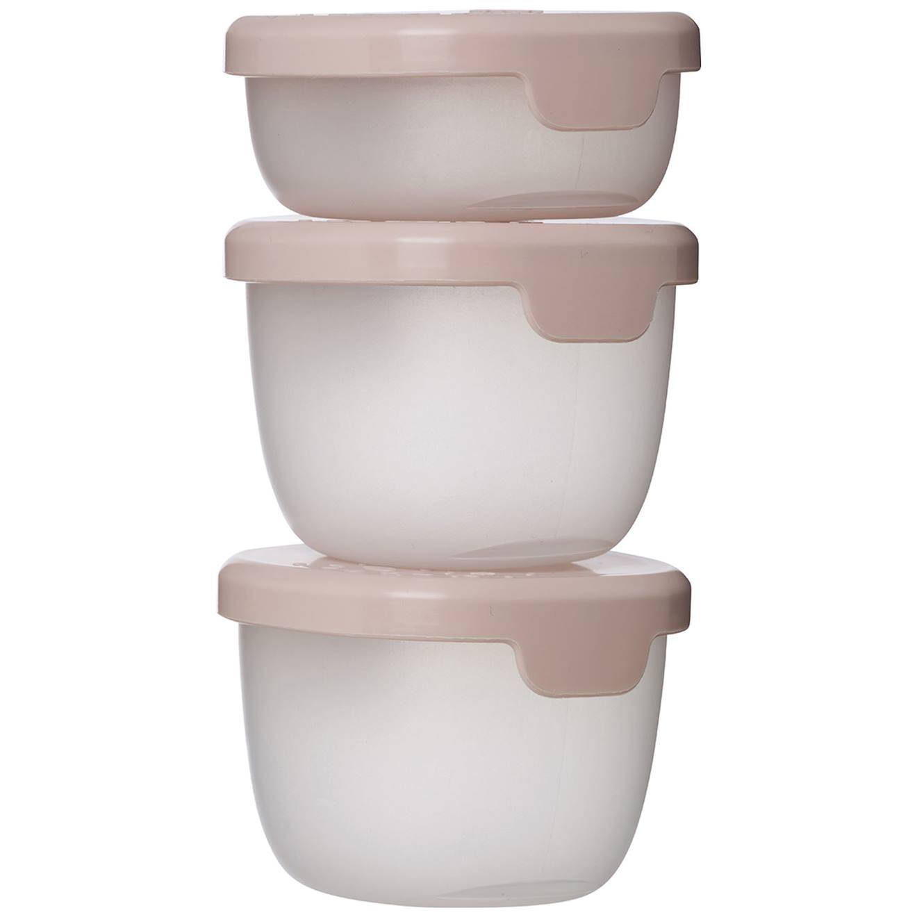 Lot De 3 Boîtes À Goûter Rose