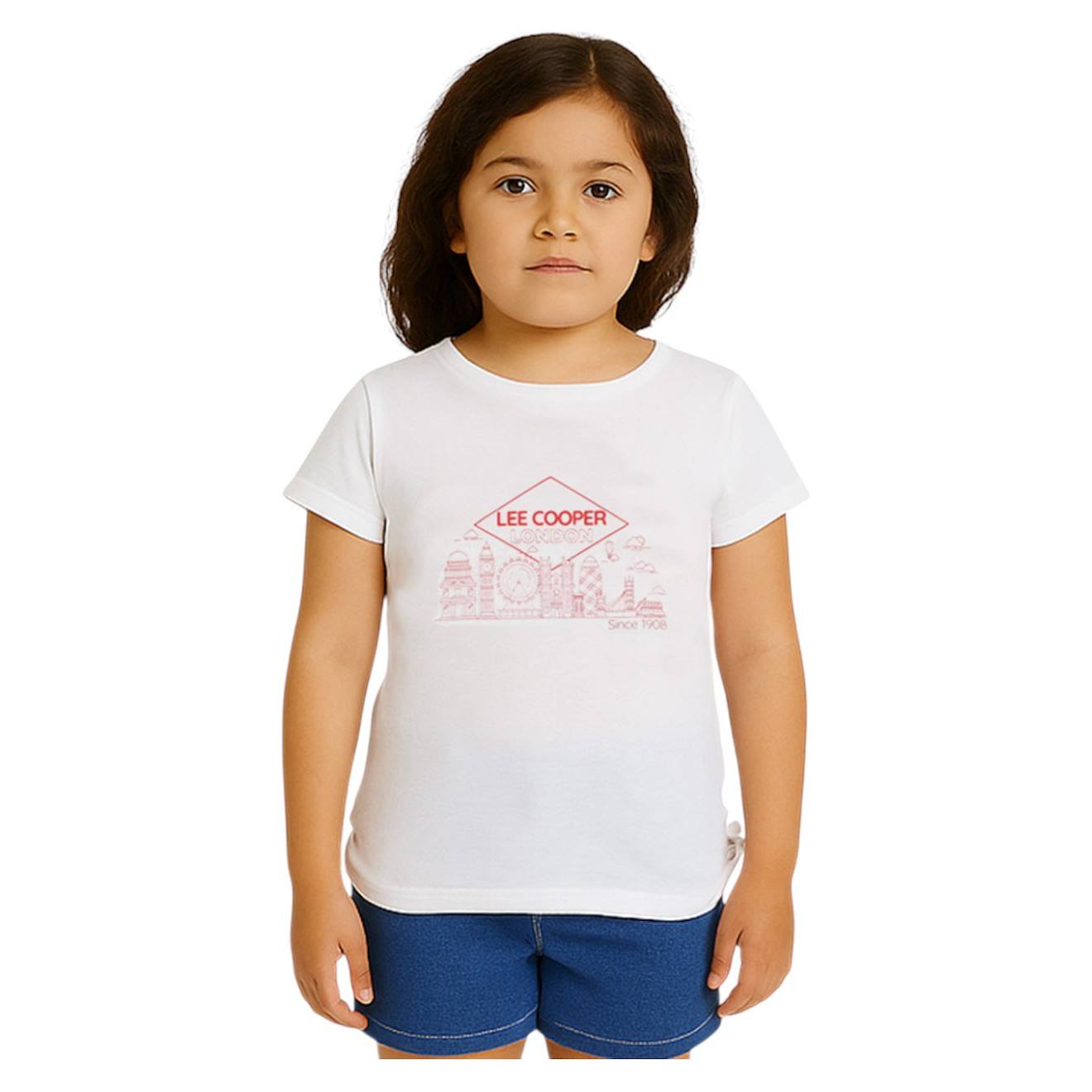 T-shirt Manches Courtes Fille Imprim Blanc 10 €