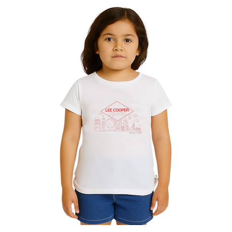 Fille-T-shirt manches courtes fille imprimé