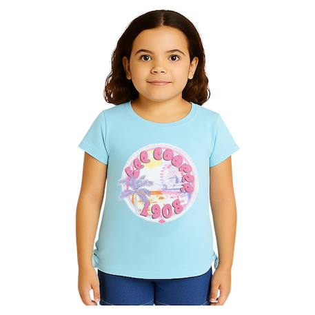 Fille-T-shirt manches courtes fille imprimé