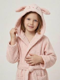 Linge de maison et décoration-Linge de bain bébé-Peignoir enfant LAPIN coton recyclé personnalisable