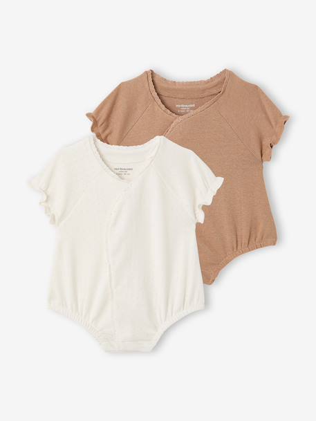 Bébé-Lot 2 combishorts bébé fille
