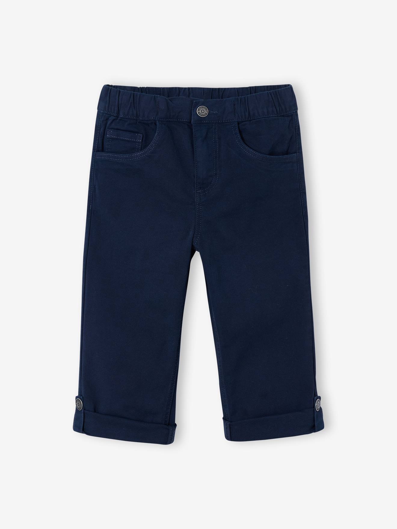 Pantacourt garçon marine