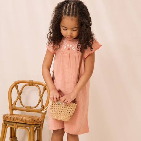 Robe bébé en gaze de coton mindanao Rose 5 - vertbaudet enfant 