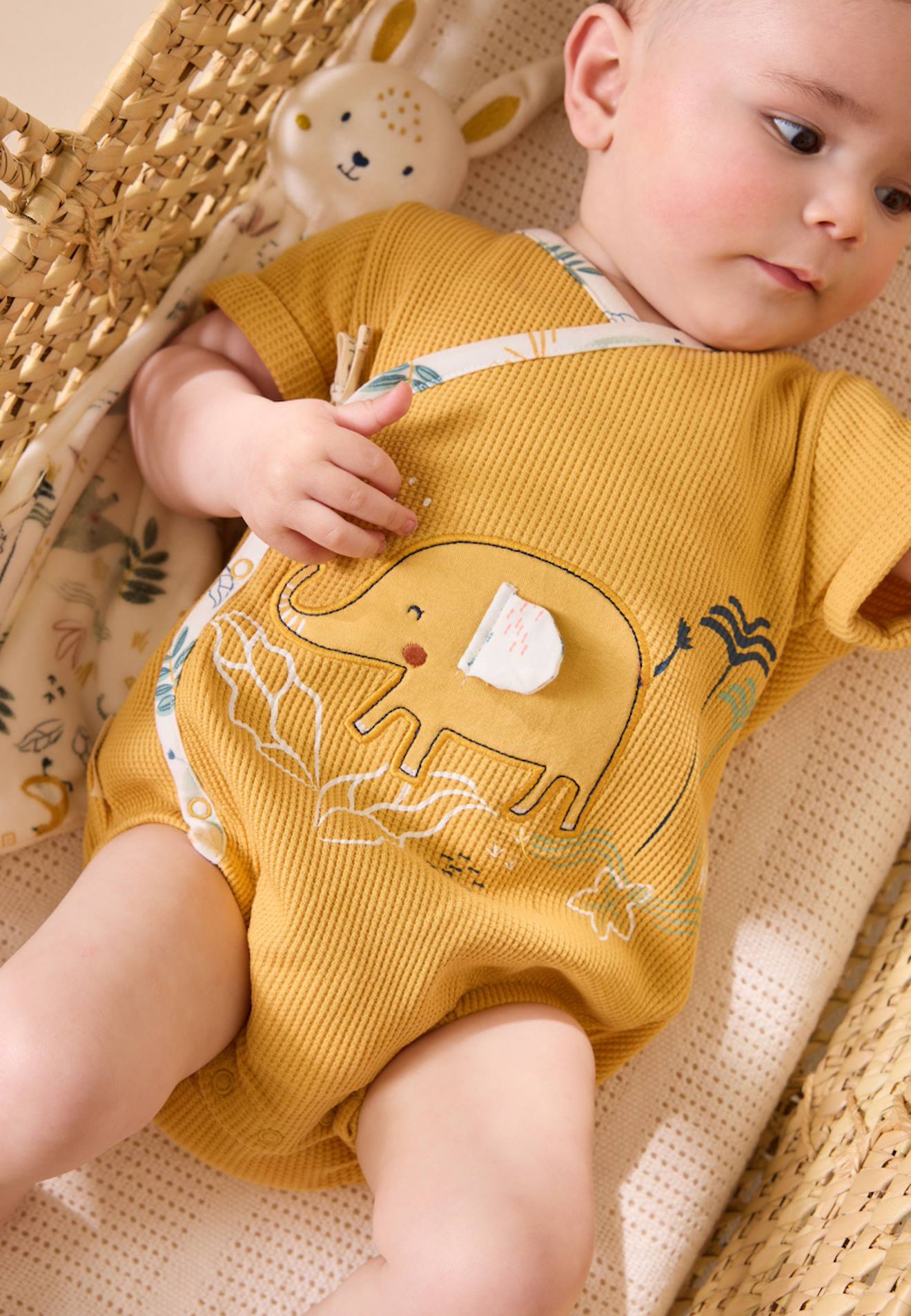 Barboteuse bébé hawaiki ocre