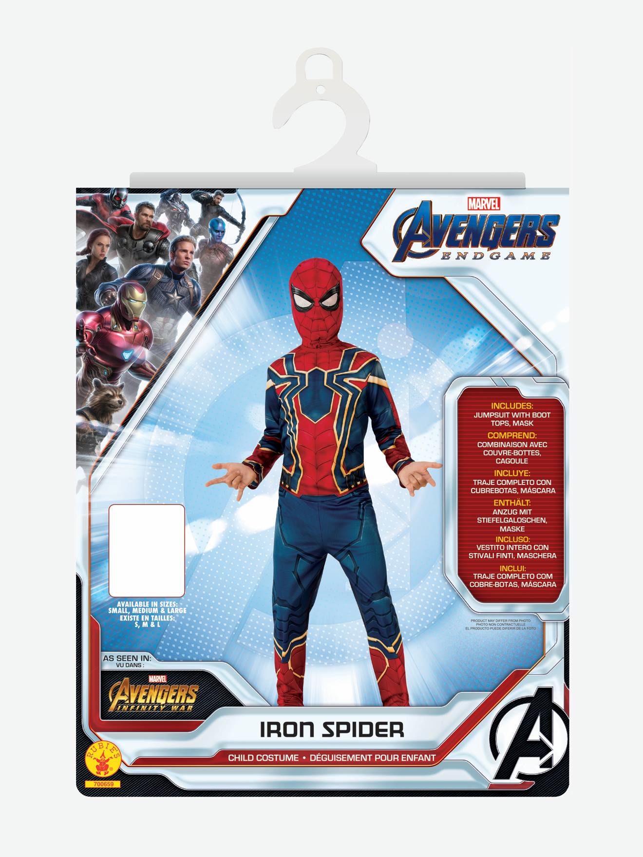Déguisement Spiderman - Rubies - Kit plastron + cagoule - Garçon 5 ans et  plus - Cdiscount Jeux - Jouets