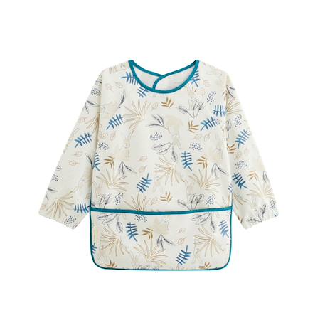 Bavoir tablier manches longues gribouille Ecru 2 - vertbaudet enfant 
