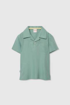 Garçon-T-shirt, polo, sous-pull-Polo enfant lin