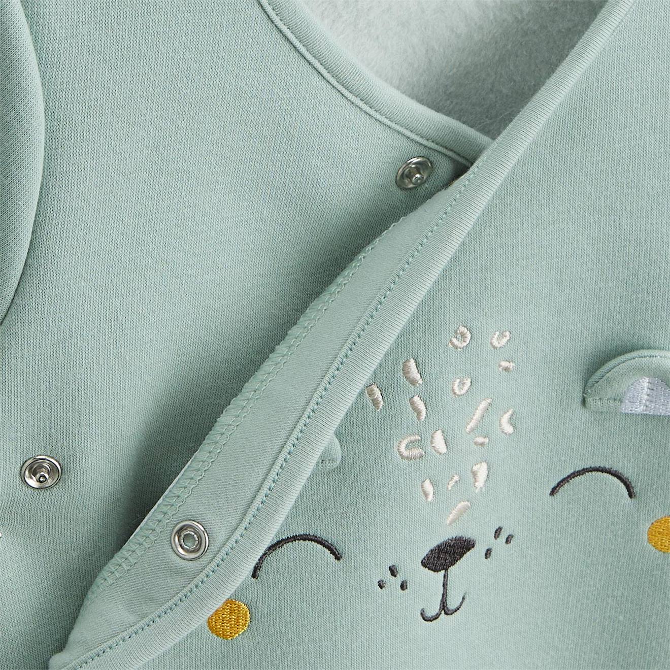 Ensemble Bébé Gilet Et Pantalon En Molleton Ultra Chaud Kenya Vert (Petit Beguin) - Image 2