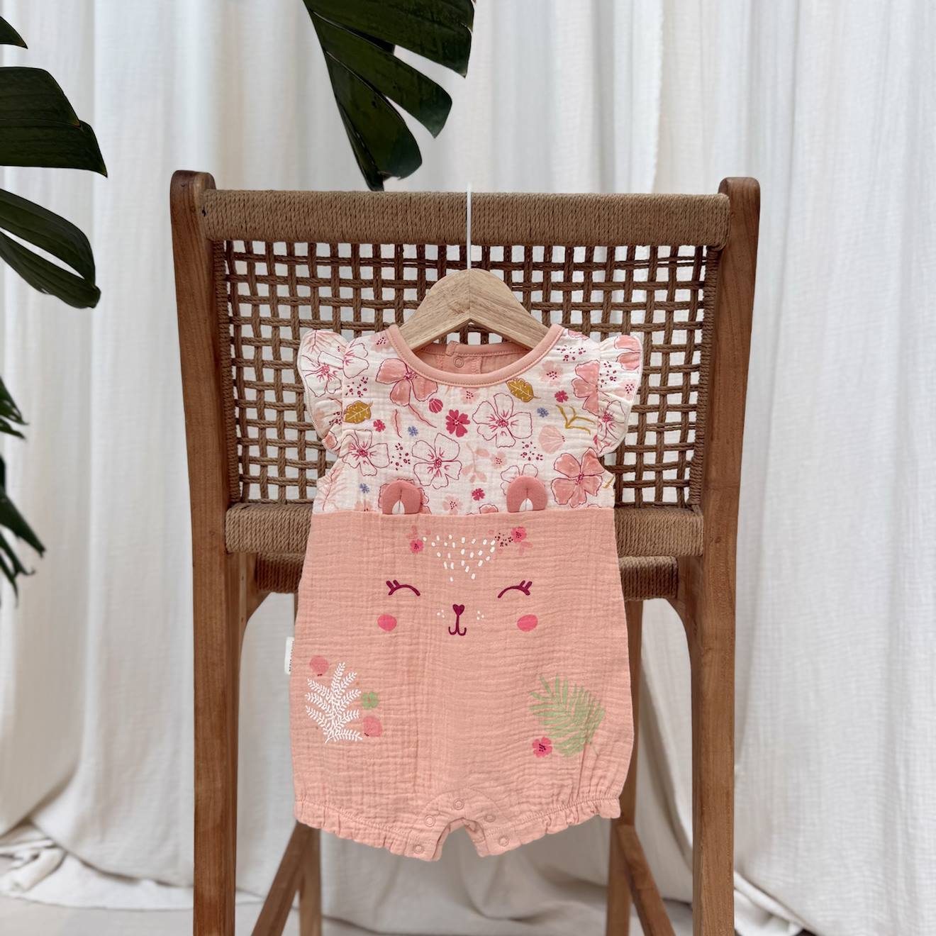Barboteuse Bébé Sans Bretelles Collective Concepts - Orange Uni - Taille S (PS7137-05) - Neuve Avec étiquettes
