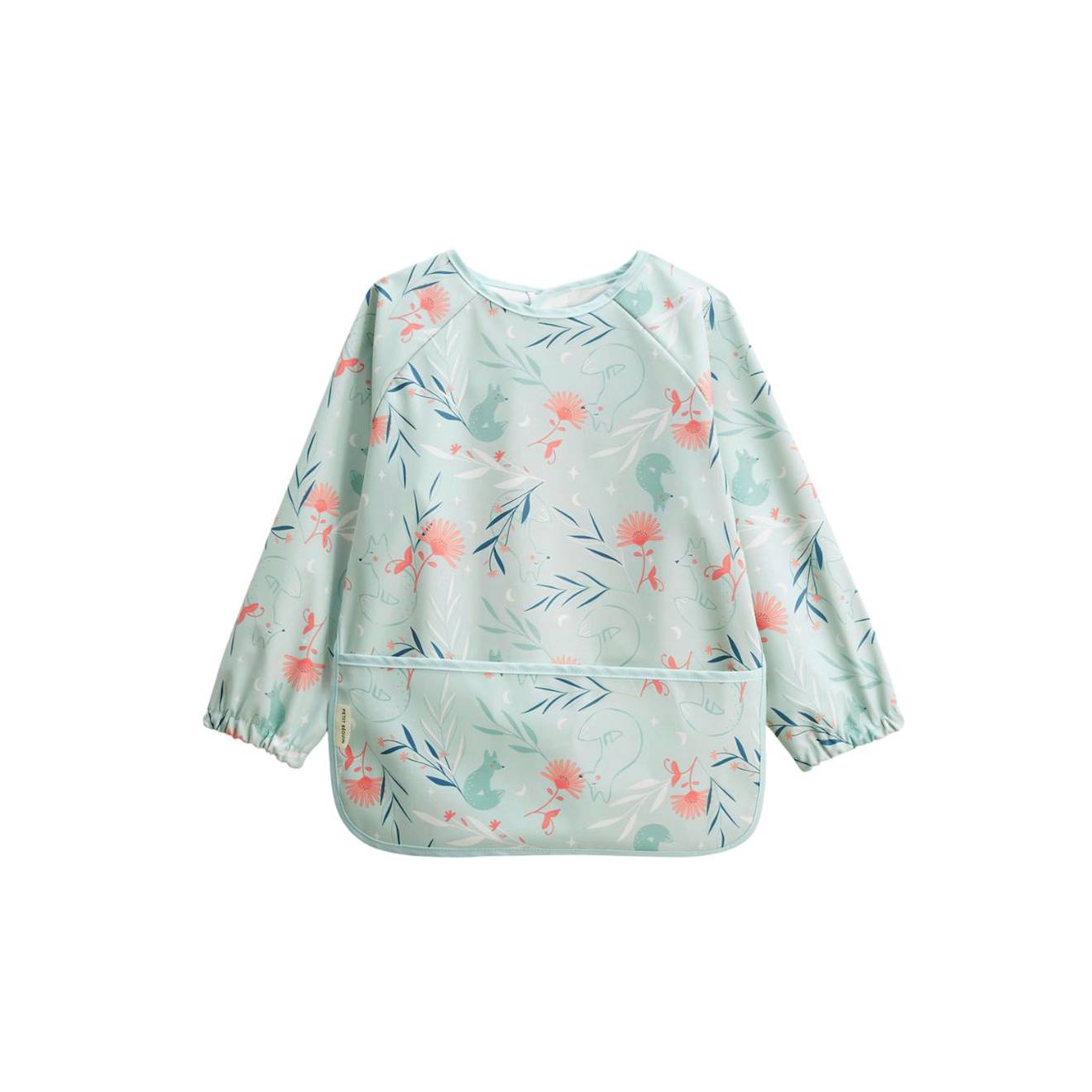 Bavoir Tablier Manches Longues Dina Bleu (Petit Beguin) - Image 1
