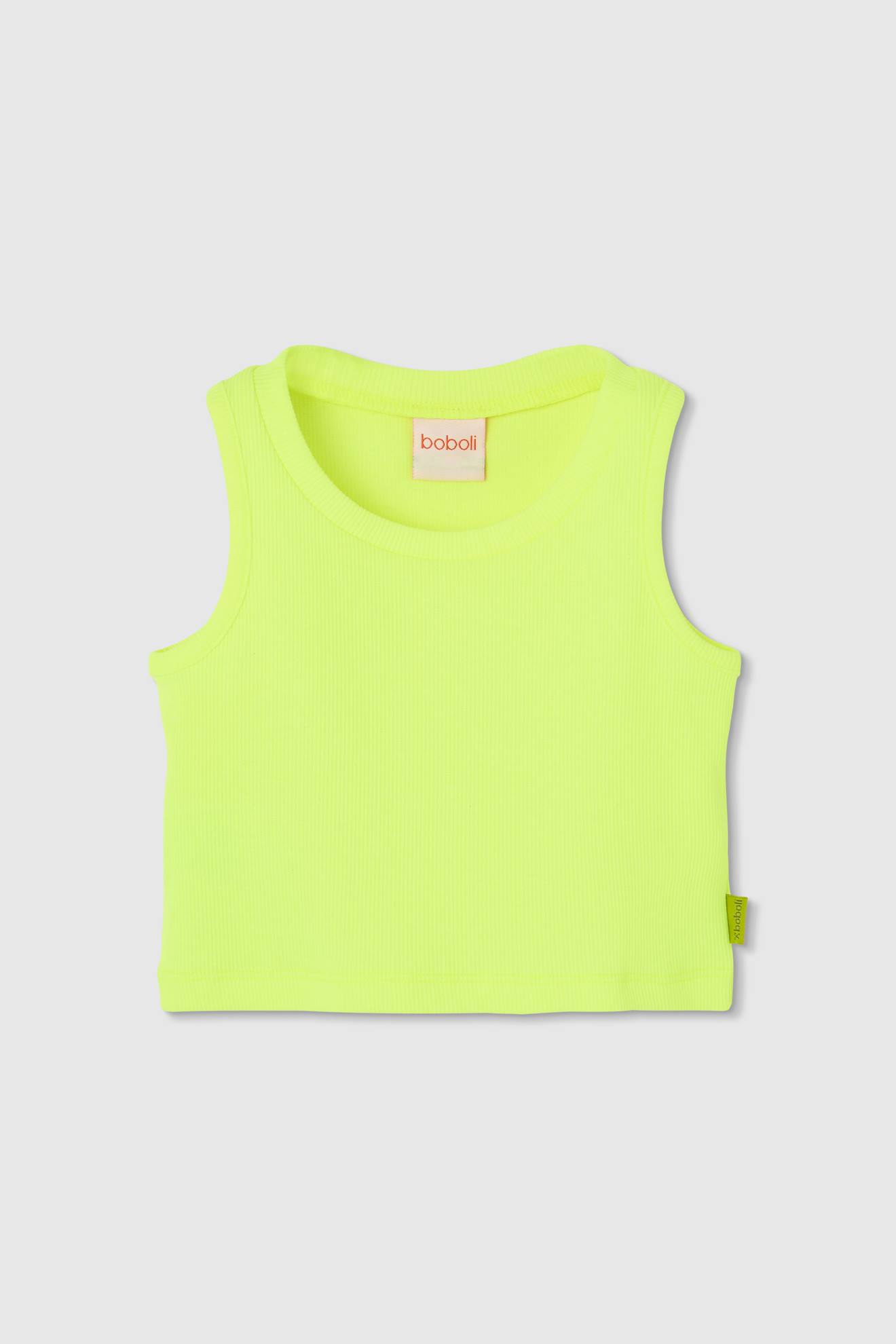Débardeur Fille Coton Vert