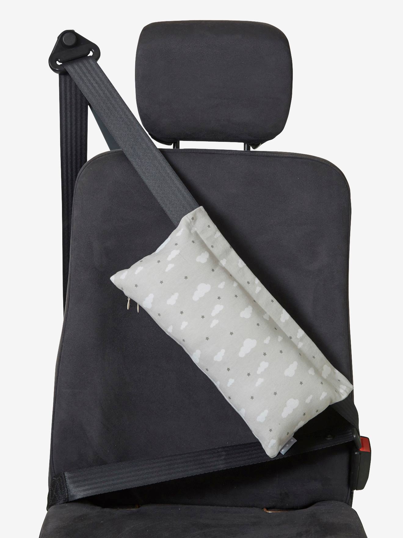  OOTSR Housse de ceinture de sécurité pour enfants, tapis de  ceinture de baseball en peluche, Coussin de ceinture de sécurité pour  enfants de longue distance, siège enfant avec oreiller (Gris)