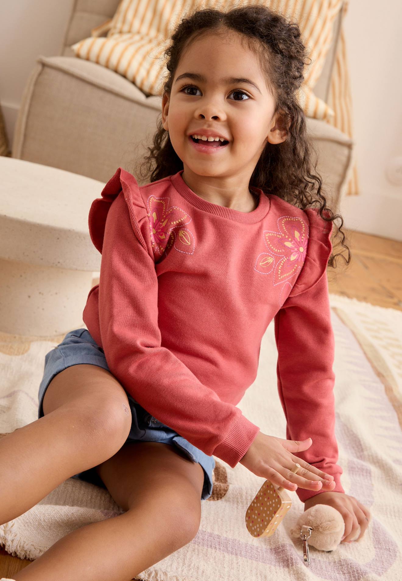 Sweat-shirt Enfant Fiesta Terracotta
