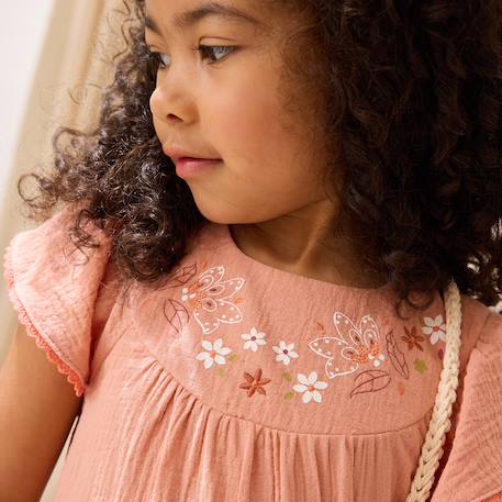 Robe bébé en gaze de coton mindanao Rose 6 - vertbaudet enfant 