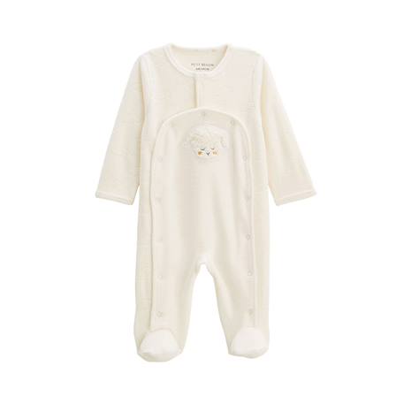 Ensemble salopette bébé en molleton et t-shirt Mini Loutre - PETIT BEGUIN