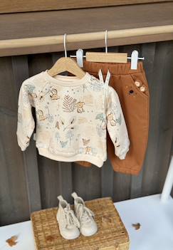 Ensemble bébé sweat et pantalon en molleton constellation  - vertbaudet enfant