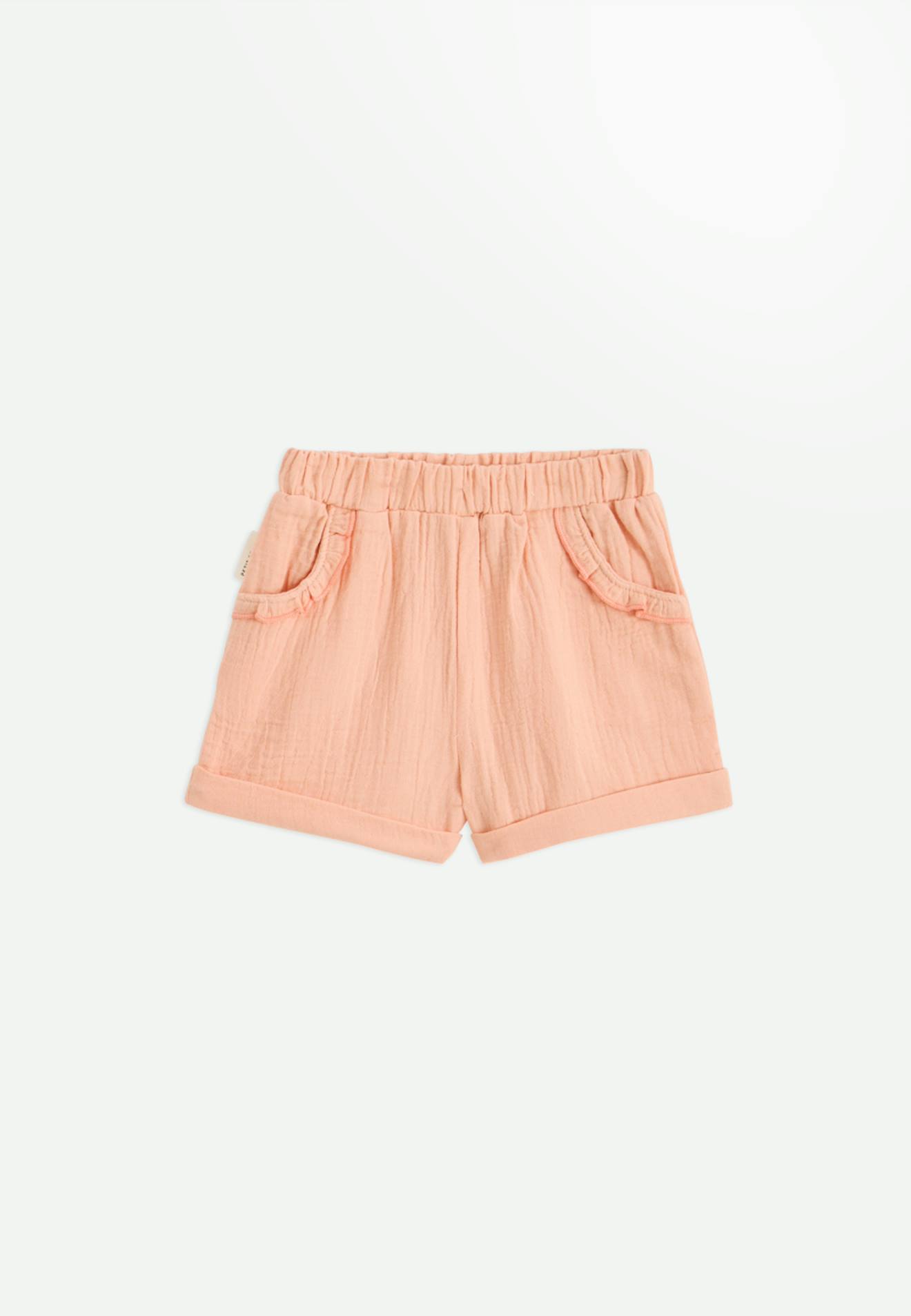 Short enfant en gaze de coton santa giulia corail