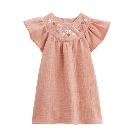 Robe bébé en gaze de coton mindanao Rose 2 - vertbaudet enfant 