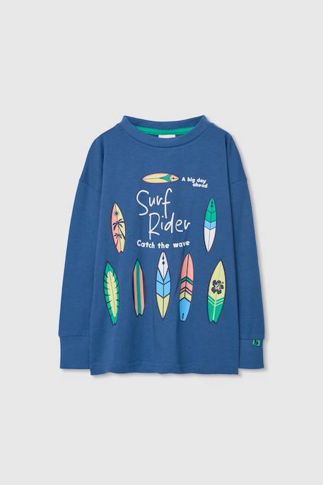 Garçon-T-shirt enfant en coton à manches longues  coton