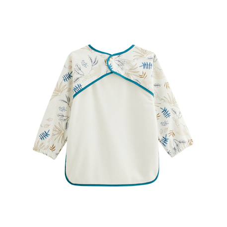 Bavoir tablier manches longues gribouille Ecru 3 - vertbaudet enfant 