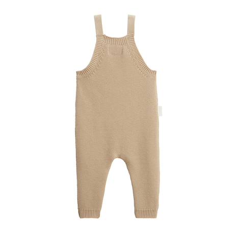 Salopette bébé en tricot hello baby Sable 3 - vertbaudet enfant 