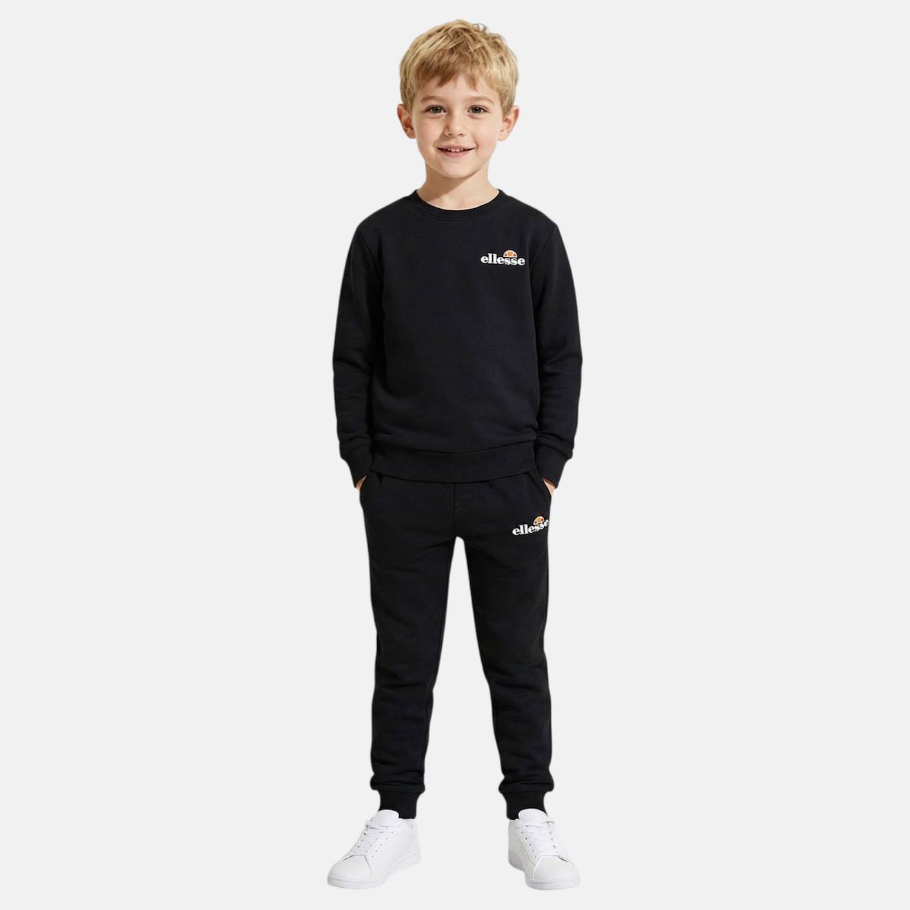 Ensemble Sweat Et Pantalon Jogging Garçon À Imprimé Noir Ensemble Sweat Et Pantalon Jogging Garçon À Imprimé Noir