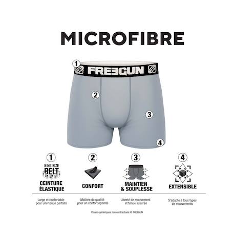 Lot de 3 boxers  super mario bros Bleu/rouge/noir 3 - vertbaudet enfant 