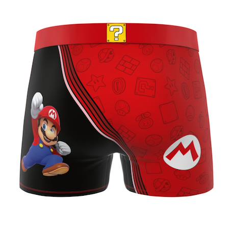Lot de 3 boxers  super mario bros Bleu/rouge/noir 6 - vertbaudet enfant 