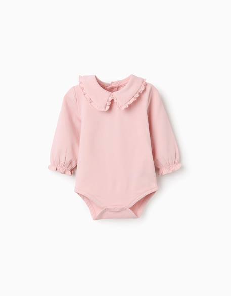 Bébé-Body à manches longues avec col à volants